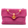 Chanel CC Choco Bar Suede Beaded Chain Flap Secondhand