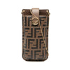 Fendi FF 1974 Embossed Leather Phone Pouch on Chain Secondhand