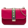Valentino Medium Tricolor Calfskin Rockstud Glam Lock Crossbody Secondhand