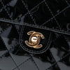 Chanel CC Quilted Patent Straight Single Flap Secondhand