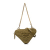 Prada Mini Raffia Crochet Logo Embroidered Triangle Pouch Secondhand