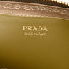 Prada Mini Raffia Crochet Logo Embroidered Triangle Pouch Secondhand
