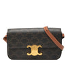 Celine Triomphe Coated Canvas Claude Shoulder Bag Secondhand