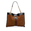 Gucci Large Web Suede Rajah Tote Secondhand
