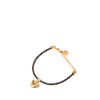 Louis Vuitton Monogram and Gold Plated Blooming Heart Charm Bracelet Secondhand