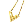 Secondhand Louis Vuitton Gold Plated Essential V Necklace