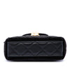 Chanel Mini Nano Quilted Velvet Kelly Shopper Bag Secondhand