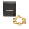 Chanel CC Gold Plated Quilted Medallion Bracelet Secondhand