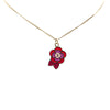 Secondhand Chanel Gold Plated Enamel CC Camellia Pendant Necklace