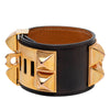 Hermès Swift and Gold Plated Collier de Chien Bracelet S Secondhand