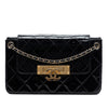 Chanel Quilted Patent Golden Class East West Wallet on Chain Secondhand