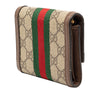 Gucci GG Supreme Web Ophidia Trifold Wallet Secondhand