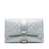 Chanel Quilted Lambskin Grip Clutch Secondhand