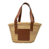 LOEWE Small Raffia Anagram Basket Tote Secondhand