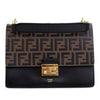 Fendi Medium FF 1974 Embossed Leather Kan U Top Handle Bag Secondhand