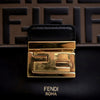 Fendi Medium FF 1974 Embossed Leather Kan U Top Handle Bag Secondhand