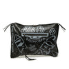 Balenciaga Lambskin Motocross Classic Graffiti All Over Zip Around Flat Clutch Secondhand