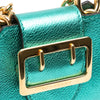Burberry Mini Metallic Calfskin Buckle Charm Handbag Secondhand