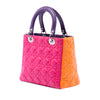 Dior Medium Tricolor Lambskin Cannage Lady Dior Secondhand