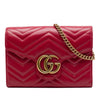 Gucci GG Marmont Matelasse Calfskin Wallet On Chain Secondhand