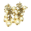 Chanel CC Gold Plated Faux Pearl Tassel Drop Push Back Closure Secondhand