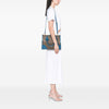 Prada Saffiano Trimmed Canvas Canapa Logo Double Zip Satchel Secondhand