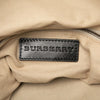 Burberry Leather Trimmed Tweed Striped Weekender Secondhand