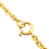 Secondhand Chanel Gold Plated CC Round Pendant Necklace