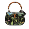 Gucci Printed Calfskin Tropical Bamboo Night Satchel Secondhand
