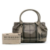 Burberry Smoke Check Coated Canvas Heathcliff Satchel Secondhand