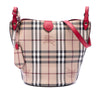 Burberry Haymarket Check Coated Canvas Lorne Bucket Bag Secondhand