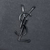 Saint Laurent Grain de Poudre Monogram Monochrome Kate Clutch Secondhand