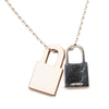 Hermès Palladium Plated and Swift O Kelly Pendant Necklace Secondhand