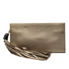 Gucci Metallic Calfskin Bamboo Tassel Clutch Secondhand