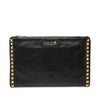Miu Miu Studded Leather Zip Clutch Secondhand