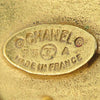 Chanel CC Gold Plated  Rhombus Clip On Earrings Secondhand