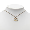 Chanel CC Gold Plated Enamel and Strass Pendant Necklace Secondhand