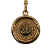 Chanel Gold Plated Medallion Leather Woven Chain Belt Secondhand