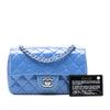Chanel Mini Rectangular Classic Patent Single Flap Secondhand