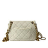 Chanel Mini Quilted Shiny Lambskin Dual Chain Flap Secondhand