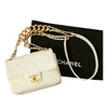 Chanel Mini Quilted Shiny Lambskin Dual Chain Flap Secondhand