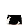 Chanel Quilted Velvet Camellia Wristlet Clutch Secondhand