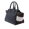 Burberry Leather and Mega Check Canvas Harcourt Satchel Secondhand