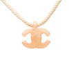 Chanel CC Resin and Cord Pendant Necklace Secondhand