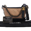 Chanel Small Bicolor Quilted Aged Calfskin Gabrielle Hobo Secondhand