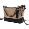 Chanel Small Bicolor Quilted Aged Calfskin Gabrielle Hobo Secondhand