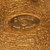 Chanel Gold Plated 31 Rue Cambon Round Brooch Secondhand