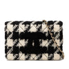 Chanel CC Houndstooth Tweed Wallet On Chain Secondhand