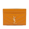 Saint Laurent Chevron Grain de Poudre Cassandre Card Holder Secondhand