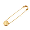 Hermès Gold Plated Clou de Selle Safety Pin Brooch Secondhand